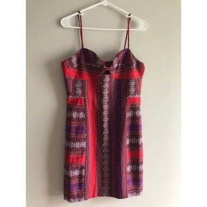 Dolce Vita Boho Festival Embroidered Cutout Dress